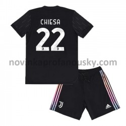 Juventus Dres Federico Chiesa 22 Venkovní Fotbalové Dresy pro Děti 2021-2022
