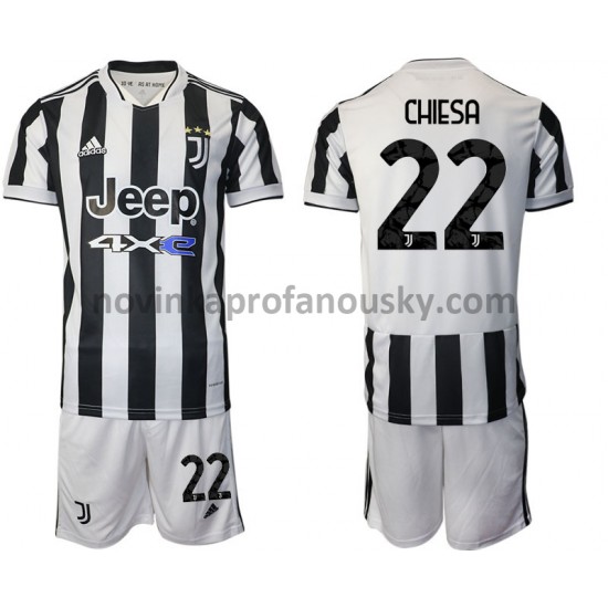 Juventus Dres Federico Chiesa 22 Domácí Fotbalové Dresy pro Děti 2021-2022
