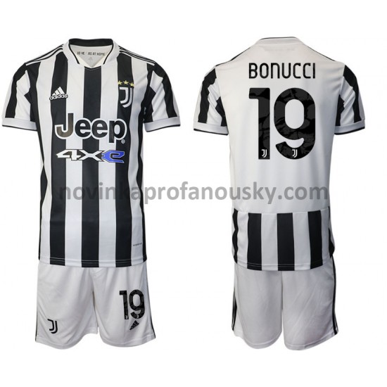 Juventus Dres Leonardo Bonucci 19 Domácí Fotbalové Dresy pro Děti 2021-2022