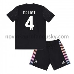 Juventus Dres Matthijs de Ligt 4 Venkovní Fotbalové Dresy pro Děti 2021-2022