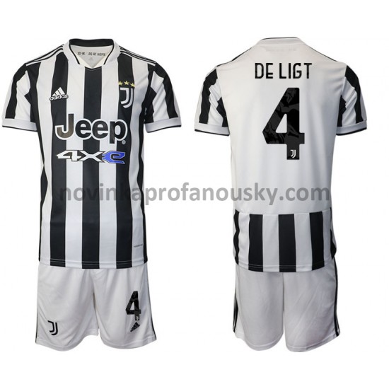 Juventus Dres Matthijs de Ligt 4 Domácí Fotbalové Dresy pro Děti 2021-2022