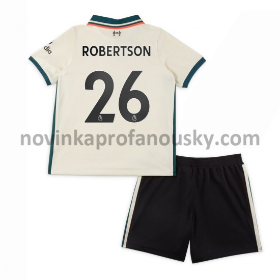 Liverpool Dres Andrew Robertson 26 Venkovní Fotbalové Dresy pro Děti 2021-2022
