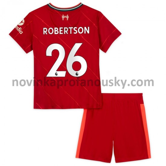 Liverpool Dres Andrew Robertson 26 Domácí Fotbalové Dresy pro Děti 2021-2022