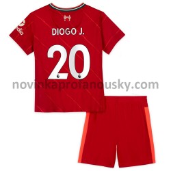 Liverpool Dres Diogo Jota 20 Domácí Fotbalové Dresy pro Děti 2021-2022