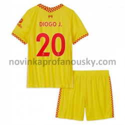 Liverpool Dres Diogo Jota 20 Alternativní Fotbalové Dresy pro Děti 2021-2022