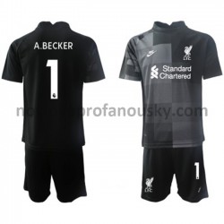 Liverpool Dres Brankářské Alisson Becker 1 Alternativní Fotbalové Dresy pro Děti 2021-2022