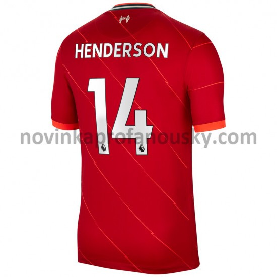 Liverpool Dres Jordan Henderson 14 Domácí Fotbalové Dresy pro Muže 2021-2022
