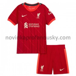 Liverpool Dres Domácí Fotbalové Dresy pro Děti 2021-2022