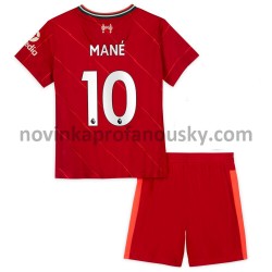 Liverpool Dres Sadio Mane 10 Domácí Fotbalové Dresy pro Děti 2021-2022