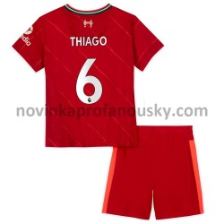 Liverpool Dres Thiago Alcantara 6 Domácí Fotbalové Dresy pro Děti 2021-2022