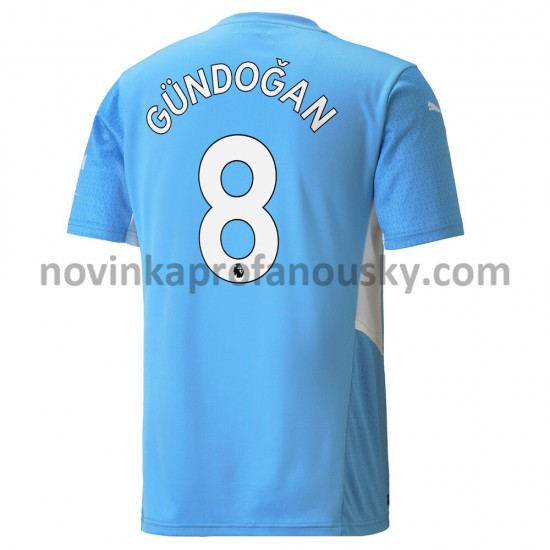 Manchester City Dres Ilkay Gundogan 8 Domácí Fotbalové Dresy pro Muže 2021-2022