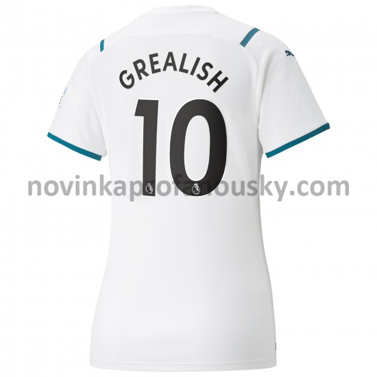 Manchester City Dres Jack Grealish 10 Venkovní Fotbalové Dresy pro Ženy 2021-2022