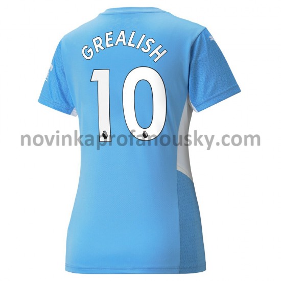 Manchester City Dres Jack Grealish 10 Domácí Fotbalové Dresy pro Ženy 2021-2022
