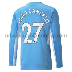 Manchester City Dres Joao Cancelo 27 Domácí Fotbalové Dresy pro Muže 2021-2022 Dlouhý Rukáv