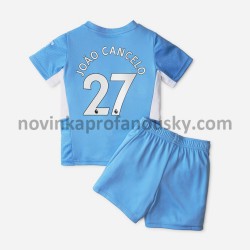 Manchester City Dres Joao Cancelo 27 Domácí Fotbalové Dresy pro Děti 2021-2022