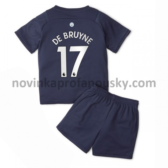 Manchester City Dres Kevin De Bruyne 17 Alternativní Fotbalové Dresy pro Děti 2021-2022