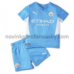 Manchester City Dres Domácí Fotbalové Dresy pro Děti 2021-2022