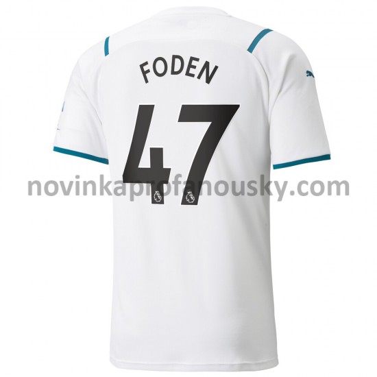 Manchester City Dres Phil Foden 47 Venkovní Fotbalové Dresy pro Muže 2021-2022