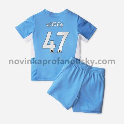 Manchester City Dres Phil Foden 47 Domácí Fotbalové Dresy pro Děti 2021-2022