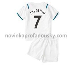 Manchester City Dres Raheem Sterling 7 Venkovní Fotbalové Dresy pro Děti 2021-2022