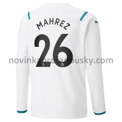 Manchester City Dres Riyad Mahrez 26 Venkovní Fotbalové Dresy pro Muže 2021-2022 Dlouhý Rukáv