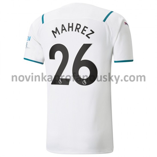 Manchester City Dres Riyad Mahrez 26 Venkovní Fotbalové Dresy pro Muže 2021-2022