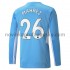 Manchester City Dres Riyad Mahrez 26 Domácí Fotbalové Dresy pro Muže 2021-2022 Dlouhý Rukáv