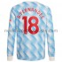 Manchester United Dres Bruno Fernandes 18 Venkovní Fotbalové Dresy pro Muže 2021-2022 Dlouhý Rukáv