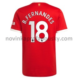 Manchester United Dres Bruno Fernandes 18 Domácí Fotbalové Dresy pro Muže 2021-2022