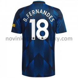 Manchester United Dres Bruno Fernandes 18 Alternativní Fotbalové Dresy pro Muže 2021-2022
