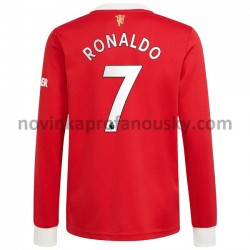 Manchester United Dres Cristiano Ronaldo 7 Domácí Fotbalové Dresy pro Muže 2021-2022 Dlouhý Rukáv