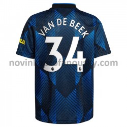 Manchester United Dres Donny van de Beek 34 Alternativní Fotbalové Dresy pro Muže 2021-2022