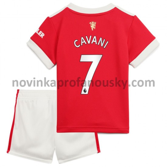 Manchester United Dres Edinson Cavani 7 Domácí Fotbalové Dresy pro Děti 2021-2022