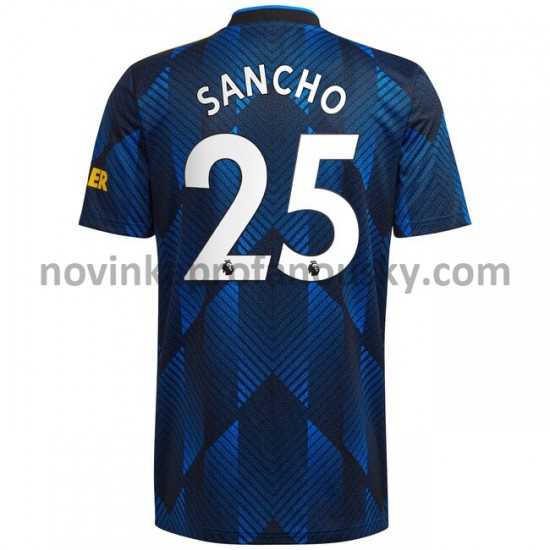 Manchester United Dres Jadon Sancho 25 Alternativní Fotbalové Dresy pro Muže 2021-2022