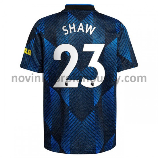 Manchester United Dres Luke Shaw 23 Alternativní Fotbalové Dresy pro Muže 2021-2022