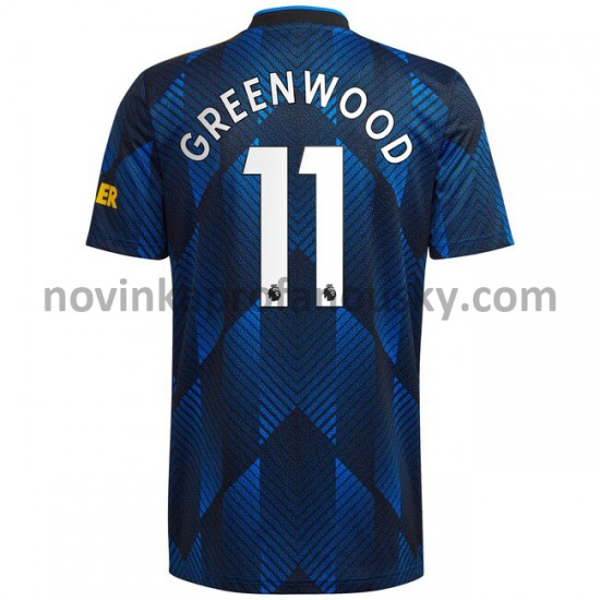 Manchester United Dres Mason Greenwood 11 Alternativní Fotbalové Dresy pro Muže 2021-2022