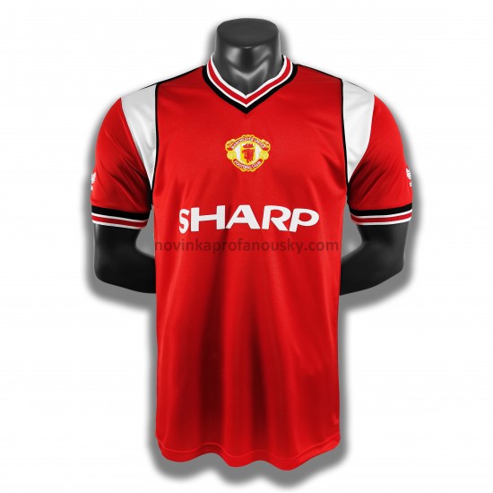 Manchester United Dres Retro Domácí Fotbalové Dresy pro Muže 1985