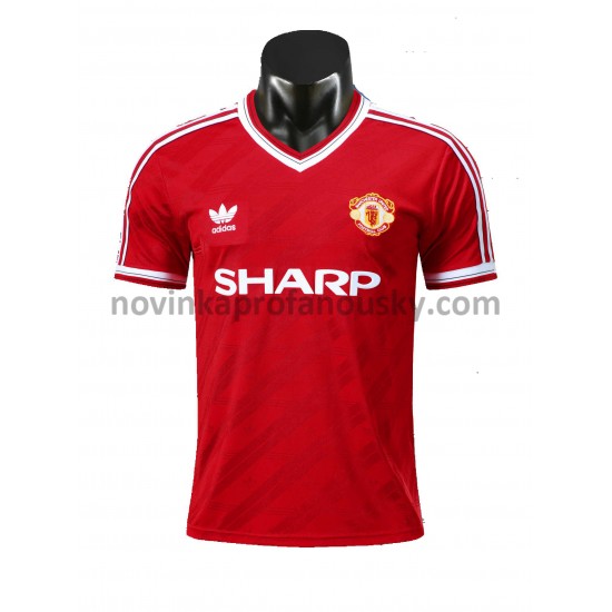 Manchester United Dres Retro Domácí Fotbalové Dresy pro Muže 1986