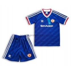 Manchester United Dres Retro Venkovní Fotbalové Dresy pro Děti 1986