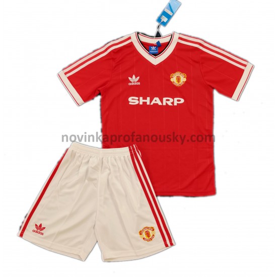 Manchester United Dres Retro Domácí Fotbalové Dresy pro Děti 1984