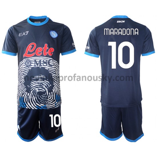 SSC Neapol Dres Diego Maradona 10 Special 2 Domácí Fotbalové Dresy pro Děti 2021-2022