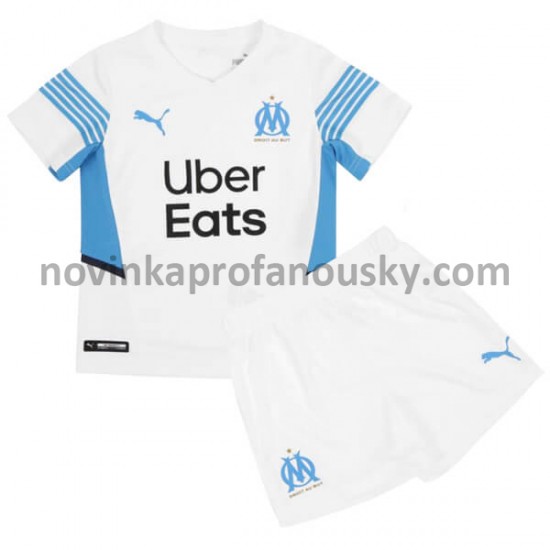 Olympique Marseille Dres Domácí Fotbalové Dresy pro Děti 2021-2022