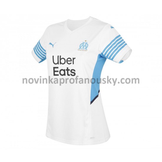 Olympique Marseille Dres Domácí Fotbalové Dresy pro Ženy 2021-2022