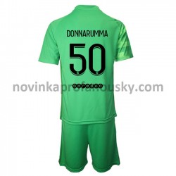 Paris Saint-Germain Dres Brankářské Gianluigi Donnarumma 50 Alternativní Fotbalové Dresy pro Děti 2021-2022