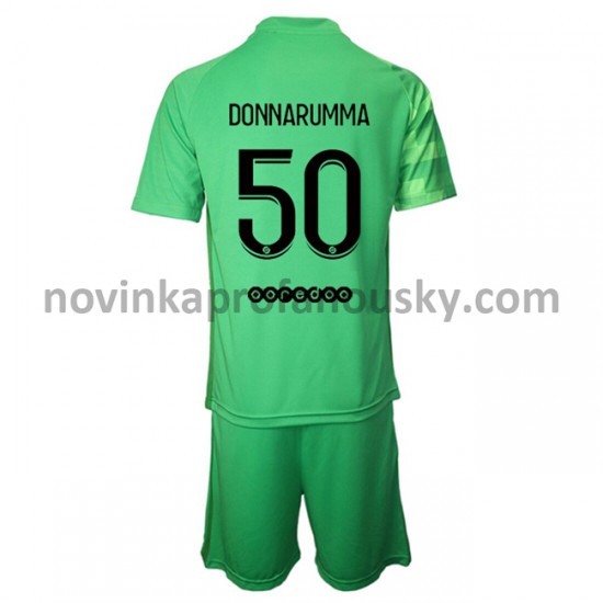 Paris Saint-Germain Dres Brankářské Gianluigi Donnarumma 50 Alternativní Fotbalové Dresy pro Děti 2021-2022
