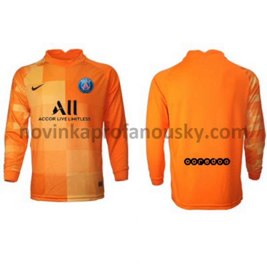 Paris Saint-Germain Dres Brankářské Domácí Fotbalové Dresy pro Muže 2021-2022 Dlouhý Rukáv