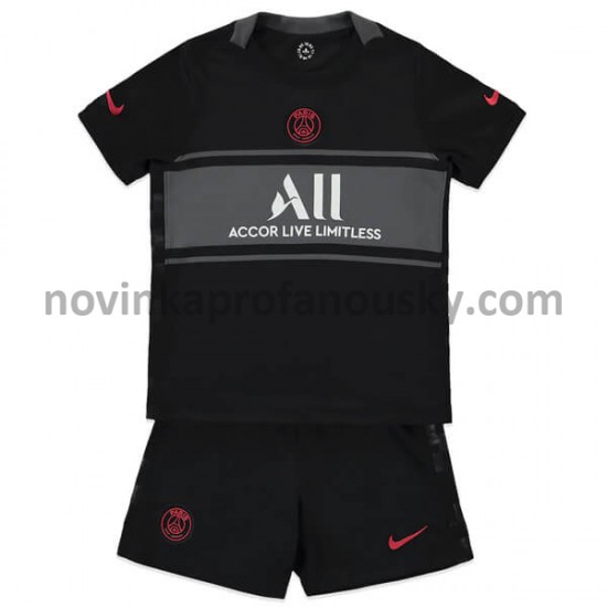 Paris Saint-Germain Dres Alternativní Fotbalové Dresy pro Děti 2021-2022
