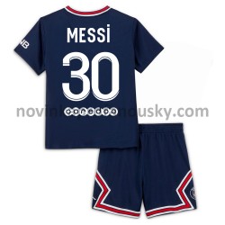 Paris Saint-Germain Dres Lionel Messi 30 Domácí Fotbalové Dresy pro Děti 2021-2022