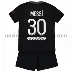Paris Saint-Germain Dres Lionel Messi 30 Alternativní Fotbalové Dresy pro Děti 2021-2022