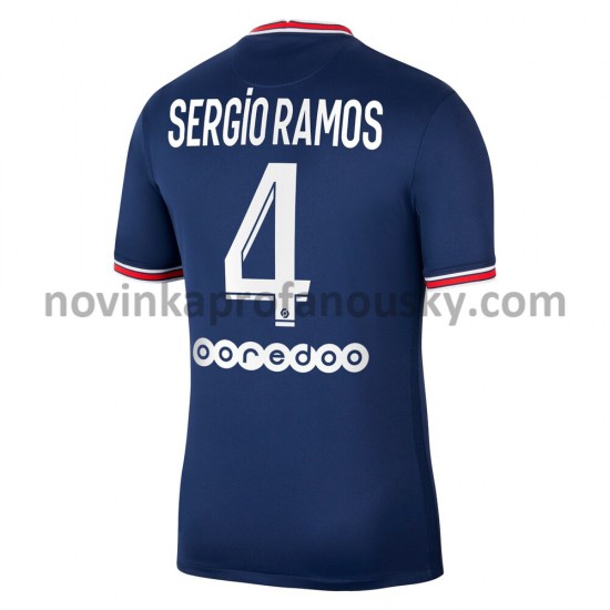 Paris Saint-Germain Dres Sergio Ramos 4 Domácí Fotbalové Dresy pro Muže 2021-2022